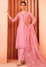 Load image into Gallery viewer, Pink Organza Palazzo Suit
