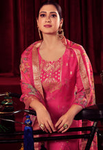 Load image into Gallery viewer, Pink Organza Pant Style Suit

