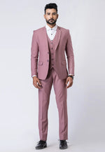 Load image into Gallery viewer, Pink Polyester Tuxedos Suit
