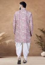 Load image into Gallery viewer, Pink Rayon Indo Western Suit
