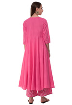 Load image into Gallery viewer, Pink Rayon Kurta Set With Palazzo
