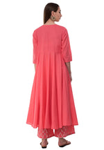 Load image into Gallery viewer, Pink Rayon Kurta Set With Palazzo
