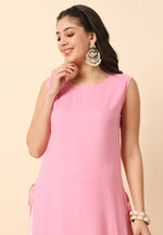 Load image into Gallery viewer, Pink Rayon Long Tunic
