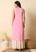 Load image into Gallery viewer, Pink Rayon Long Tunic
