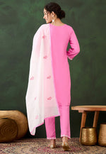 Load image into Gallery viewer, Pink Rayon Readymade Pakistani Suit
