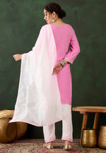 Load image into Gallery viewer, Pink Rayon Readymade Pakistani Suit
