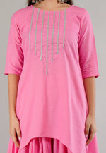 Load image into Gallery viewer, Pink Rayon Readymade Punjabi Suit
