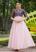 Load image into Gallery viewer, Pink Satin Silk Gown
