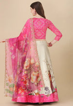 Load image into Gallery viewer, Pink Satin Silk Lehenga Choli
