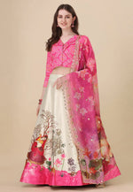 Load image into Gallery viewer, Pink Satin Silk Lehenga Choli

