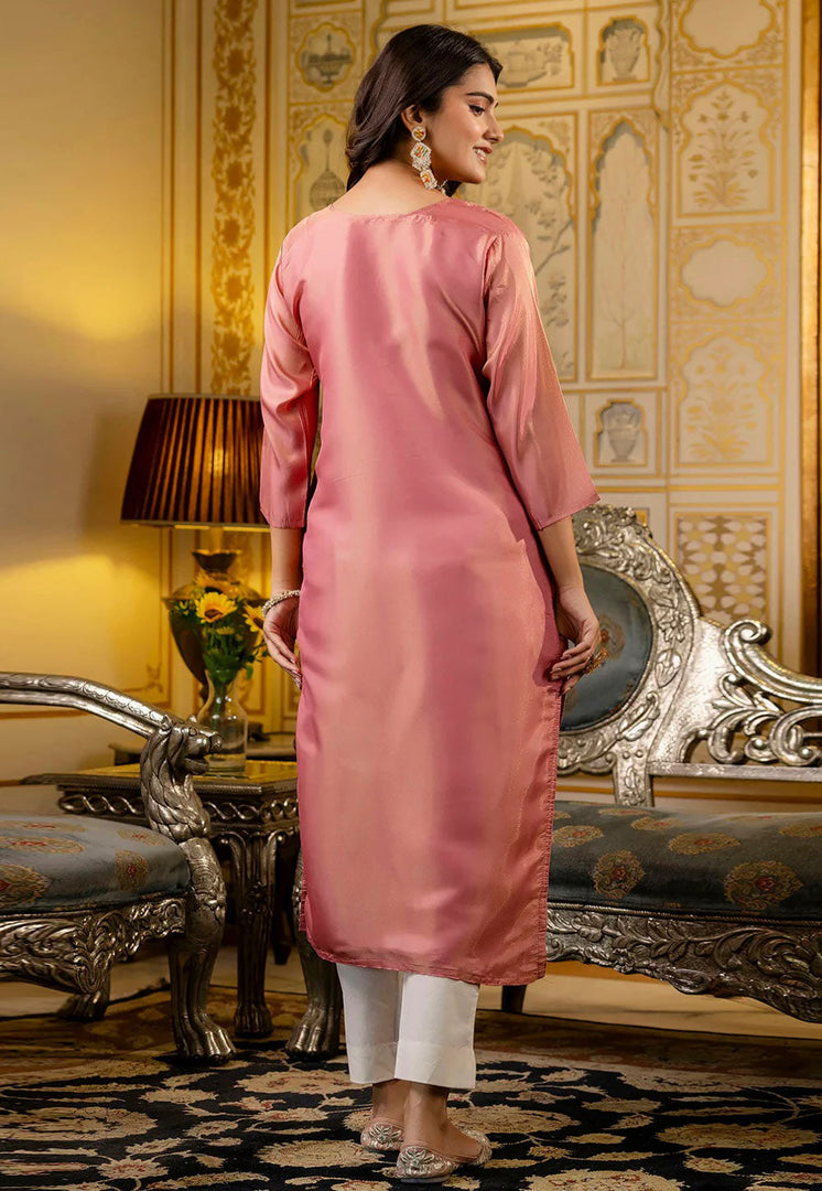 Pink Shimmer Long Tunic