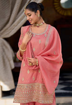 Load image into Gallery viewer, Pink Shimmer Readymade Pakistani Suit
