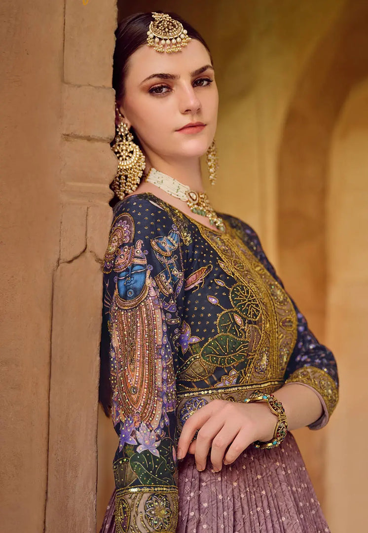 Pink Silk Anarkali Suit