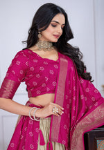 Load image into Gallery viewer, Pink Silk Circular Lehenga Choli
