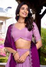 Load image into Gallery viewer, Pink Silk Circular Lehenga Choli
