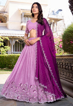 Load image into Gallery viewer, Pink Silk Circular Lehenga Choli

