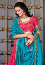Load image into Gallery viewer, Pink Silk Circular Lehenga Choli
