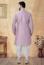Load image into Gallery viewer, Pink Silk Dhoti Kurta
