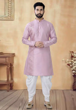 Load image into Gallery viewer, Pink Silk Dhoti Kurta
