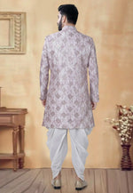 Load image into Gallery viewer, Pink Silk Dhoti Sherwani
