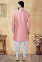 Load image into Gallery viewer, Pink Silk Dhoti Sherwani
