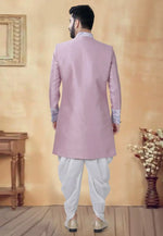 Load image into Gallery viewer, Pink Silk Dhoti Sherwani
