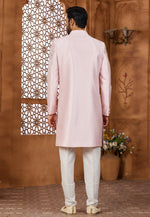 Load image into Gallery viewer, Pink Silk Indo Western Sherwani
