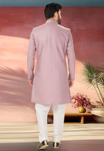 Load image into Gallery viewer, Pink Silk Indo Western Sherwani
