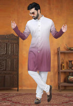 Load image into Gallery viewer, Pink Silk Indo Western Suit
