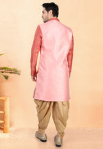 Load image into Gallery viewer, Pink Silk Indo Western Suit
