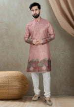 Load image into Gallery viewer, Pink Silk Kurta Pajama
