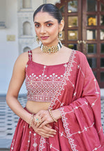 Load image into Gallery viewer, Pink Silk Lehenga Choli
