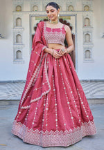 Load image into Gallery viewer, Pink Silk Lehenga Choli
