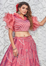 Load image into Gallery viewer, Pink Silk Lehenga Choli

