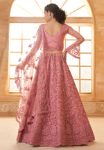 Load image into Gallery viewer, Pink Silk Net Lehenga Choli
