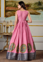 Load image into Gallery viewer, Pink Silk Printed Gown
