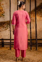 Load image into Gallery viewer, Pink Silk Readymade Pakistani Suit

