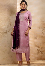 Load image into Gallery viewer, Pink Silk Readymade Pakistani Suit
