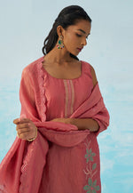 Load image into Gallery viewer, Pink Silk Readymade Pakistani Suit

