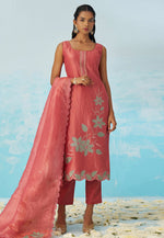 Load image into Gallery viewer, Pink Silk Readymade Pakistani Suit
