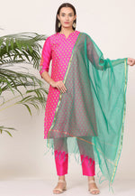 Load image into Gallery viewer, Pink Silk Readymade Pakistani Suit
