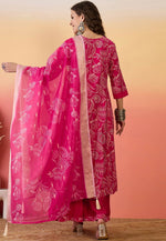 Load image into Gallery viewer, Pink Silk Readymade Pakistani Suit
