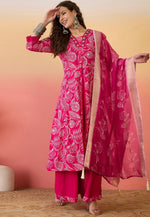 Load image into Gallery viewer, Pink Silk Readymade Pakistani Suit
