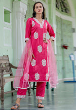 Load image into Gallery viewer, Pink Silk Readymade Pakistani Suit
