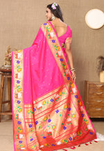 Load image into Gallery viewer, Pink Silk Saree With Blouse
