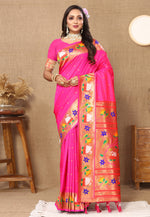 Load image into Gallery viewer, Pink Silk Saree With Blouse
