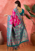 Load image into Gallery viewer, Pink Silk Saree With Blouse
