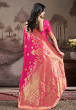 Load image into Gallery viewer, Pink Silk Saree With Blouse