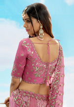 Load image into Gallery viewer, Pink Silk Wedding Lehenga Choli
