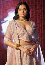 Load image into Gallery viewer, Pink Silk Wedding Lehenga Choli
